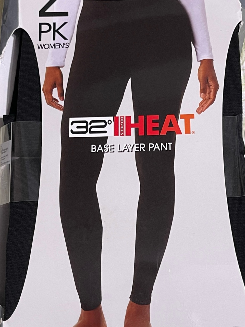 32 Degrees Women's Black Heat Base Layer Leggings
